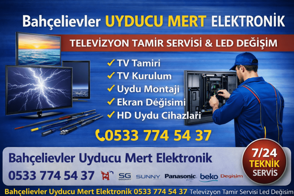 Bahçelievler Uyducu Mert Elektronik 0533 774 54 37 Televizyon Tamir Servisi Led Degiş 638823