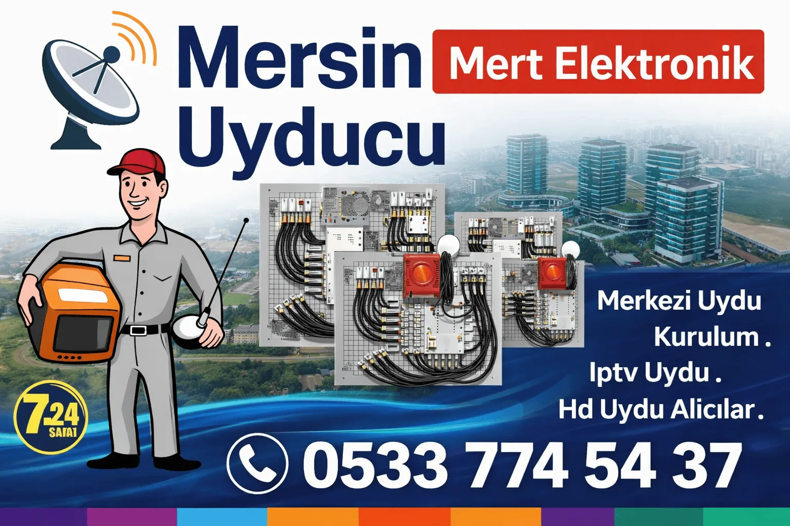 Mersin merkezi uydu sistemleri kurulumu