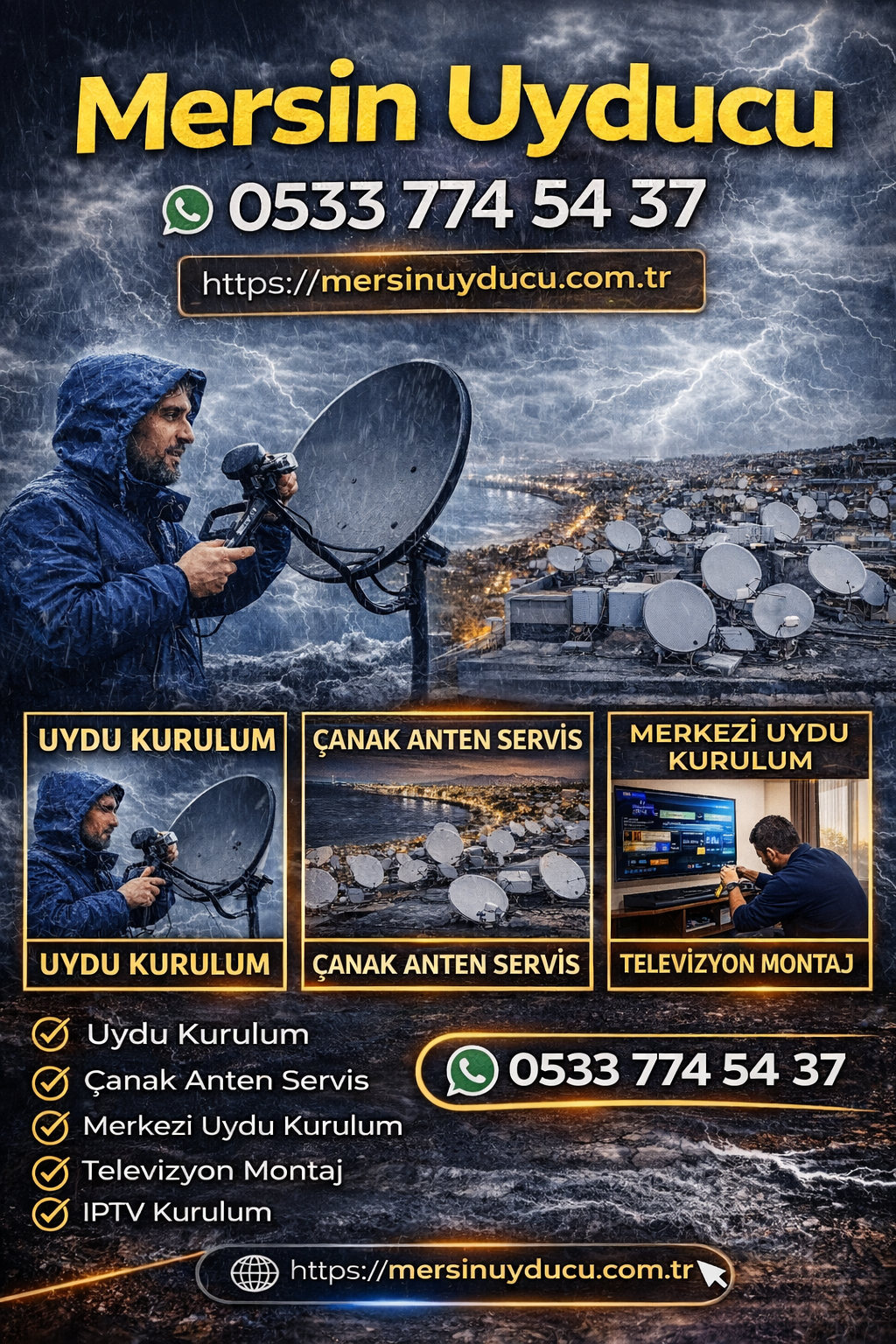 Mersin uydu kurulumu görseli